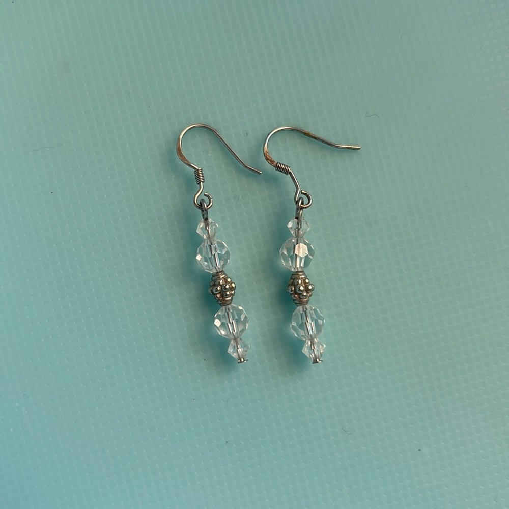 🛍️ Sterling Silver Crystal Earrings